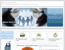 Tablet Screenshot of abovevoice.com